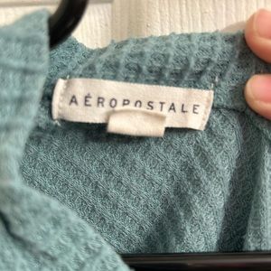 Women Green over the shoulder long sleeve